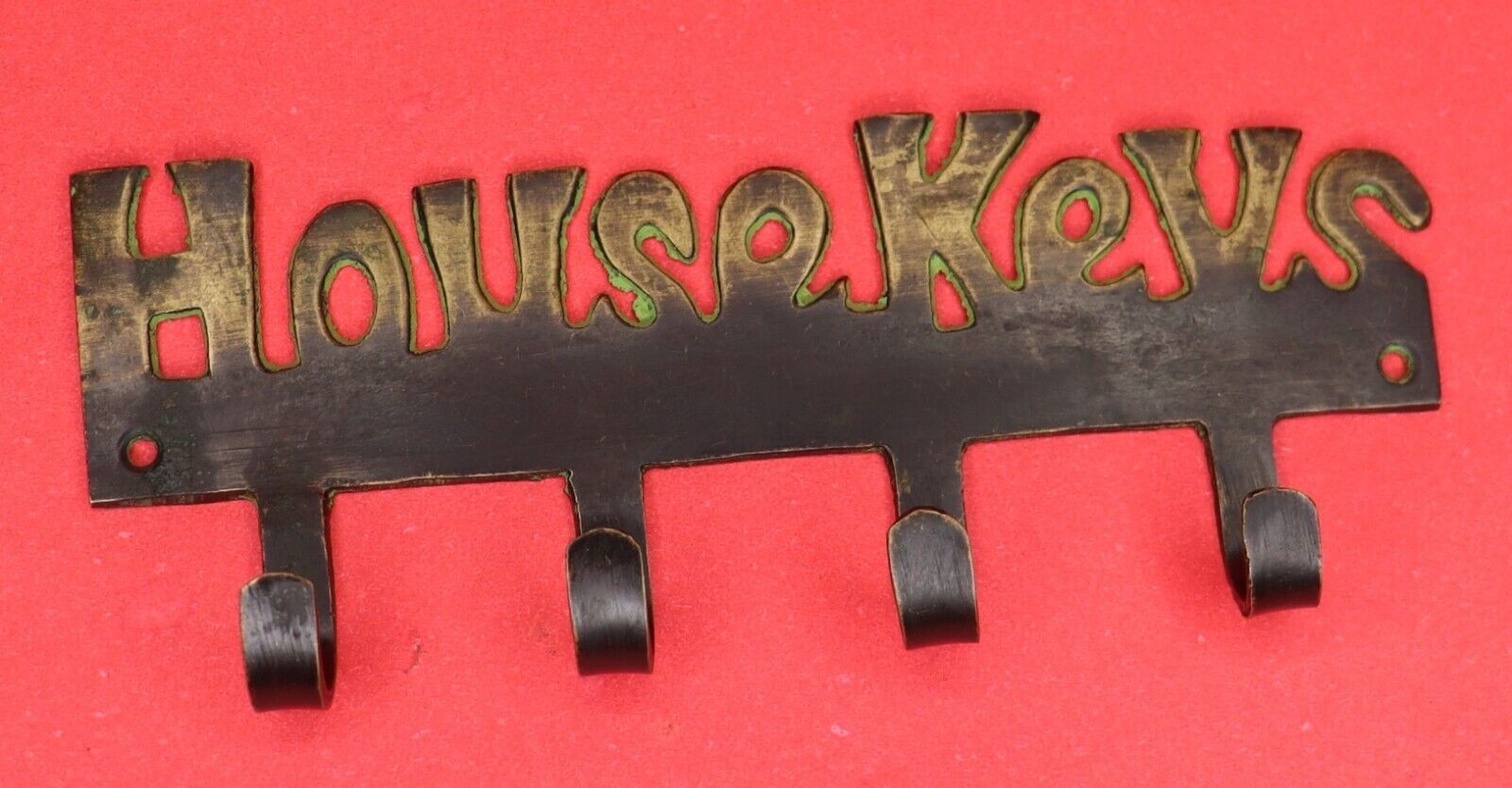 House Keys Engraved Antique Style Handmade Brass Cloth Towel Key Wall Hanger gallery