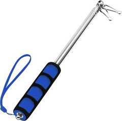 Anley 5 Ft Blue Telescopic Handheld Flagpoles – Extendable Collapsable Flag Pole