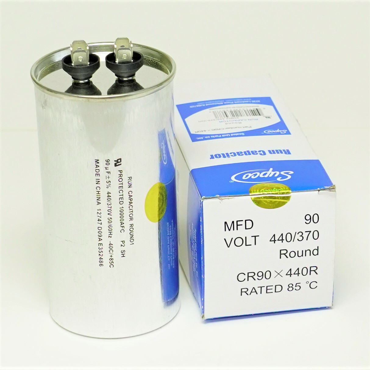 Supco CR90X440R HVAC Motor Round Run Capacitor 90 MFD 440 Volts gallery