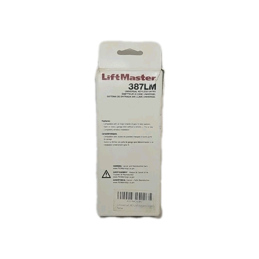LiftMaster Universal Keyless Entry 387LM L4B - New In Box gallery