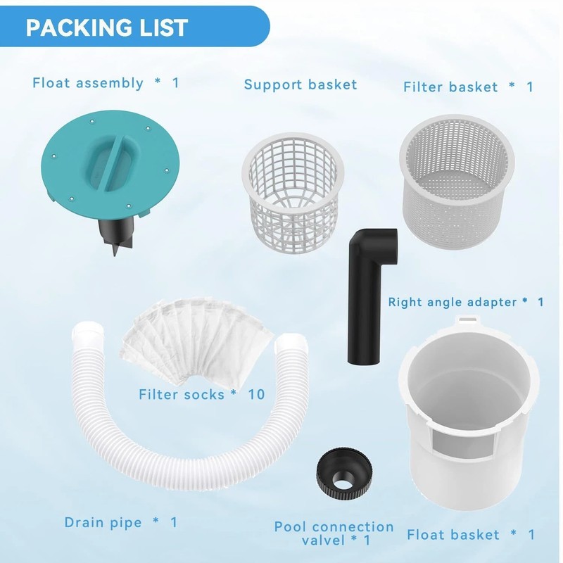 Valdorena Surface Float Skimmer 2025 – No Installation Needed, Upgraded Design gallery