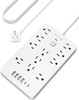 Surge Protector 11 Outlets 1850W 6 USB 6FT Flat Plug gallery