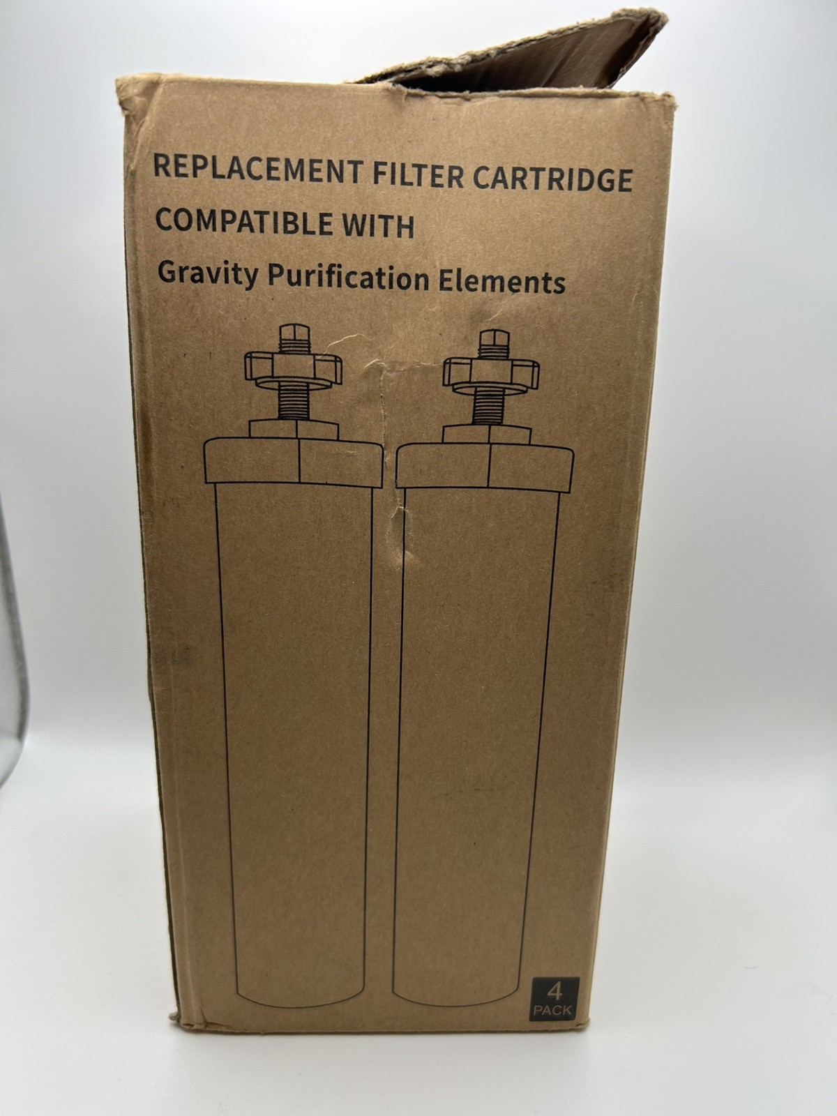 4 Packs Replacement Gravity System Filters BB9-2 Black For Berkey Water Filter gallery