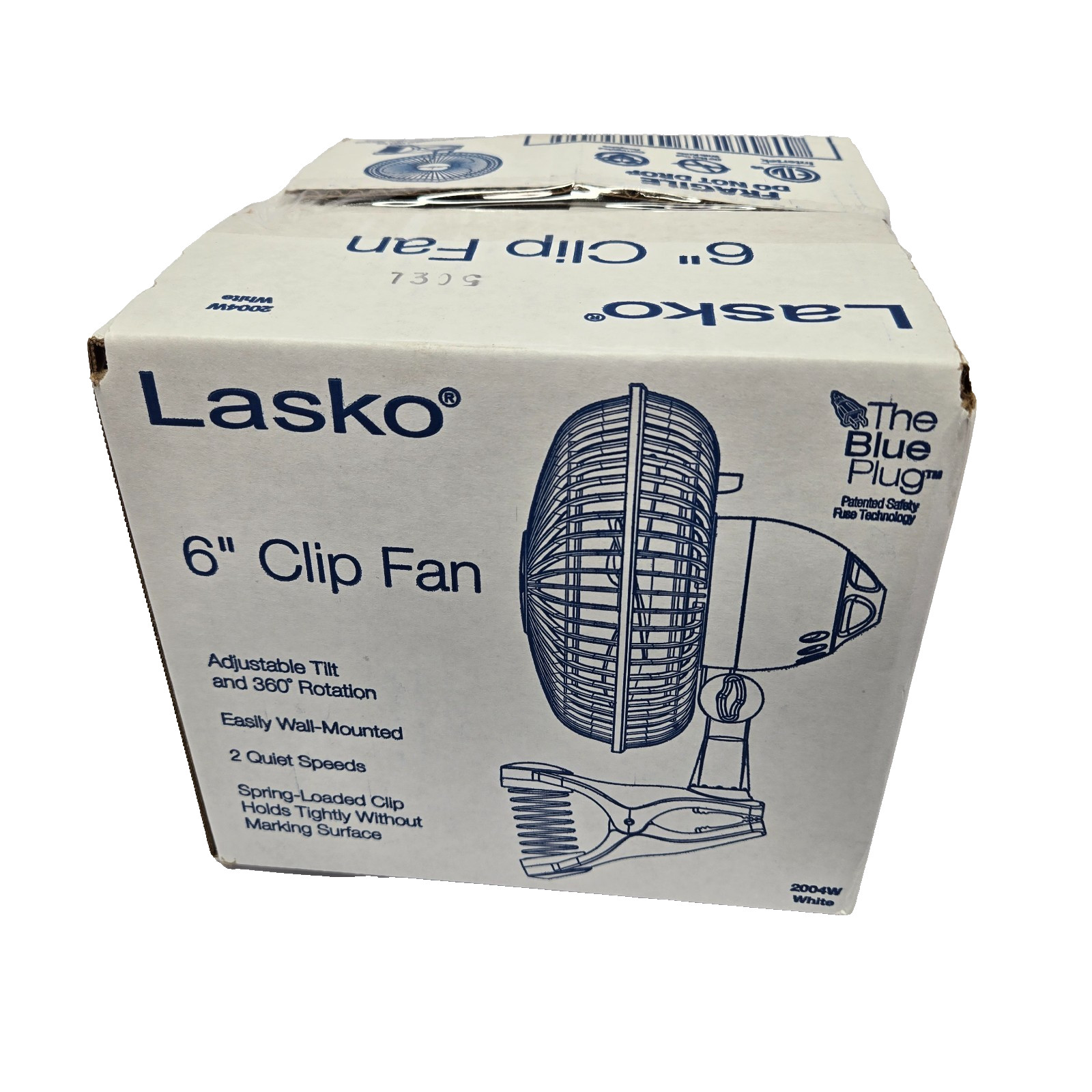 Lasko - 2004W - Clip Fan 6" Diameter - White gallery
