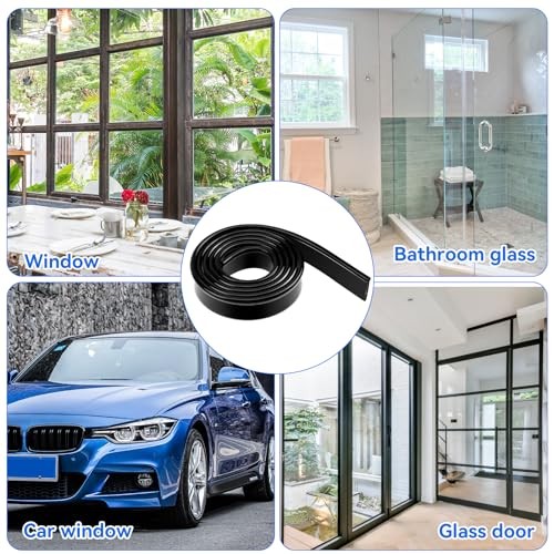 Black Squeegee Replacement Blades, 41in/roll Silicone Window Rubber Squeegee gallery