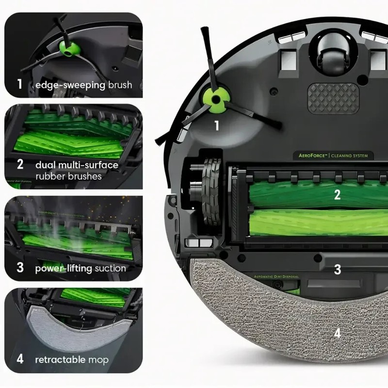 iRobot Roomba Combo j7+ Self-Emptying Robot Vacuum & Mop – Graphite (C755020) gallery