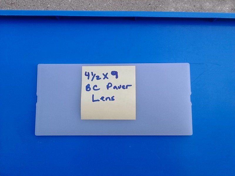 Individual Kerr Lighting Replacement BC Paver Lens 4.5" x 9" - VOLUME DISCOUNT! gallery