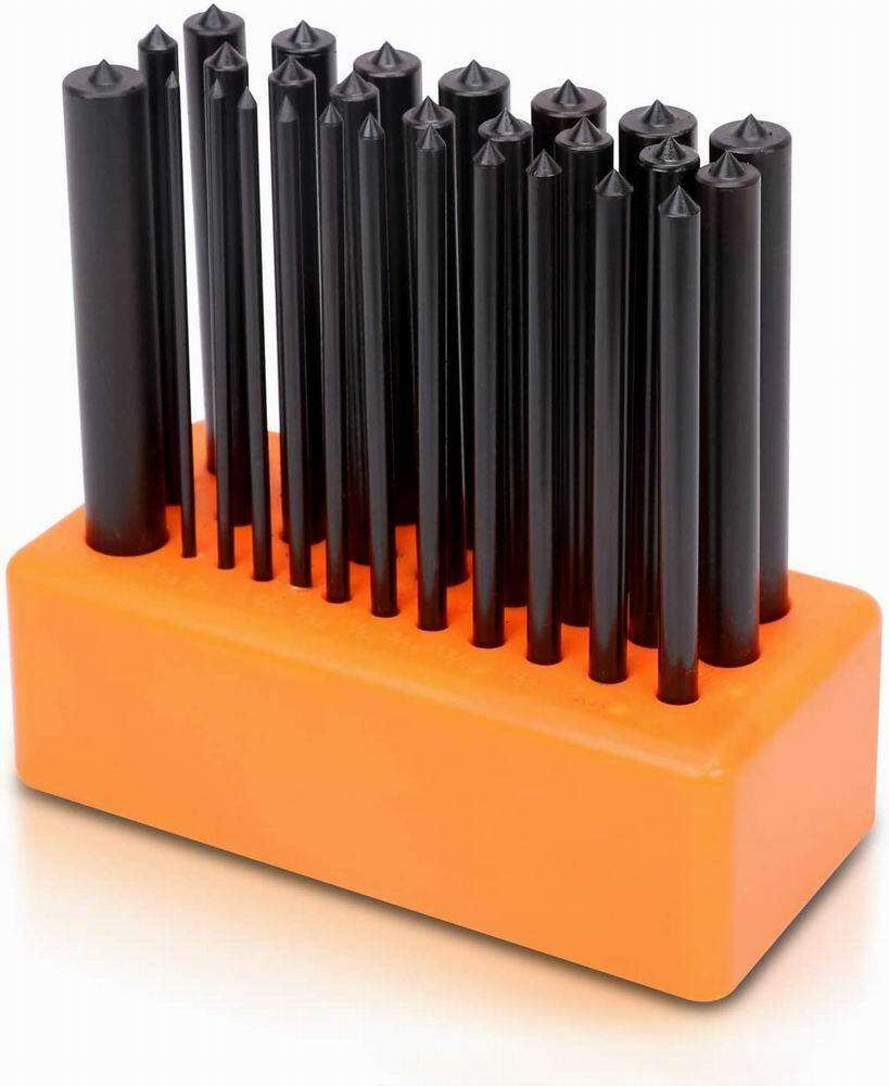 HORUSDY 28pc Center Punch Transfer Punch Set Steel Machinist Thread Tool Stand gallery
