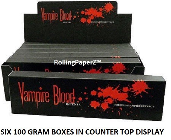 6 X 100 gram Vampire Blood Incense Counter Top Display Box by GLOW ships from KY gallery
