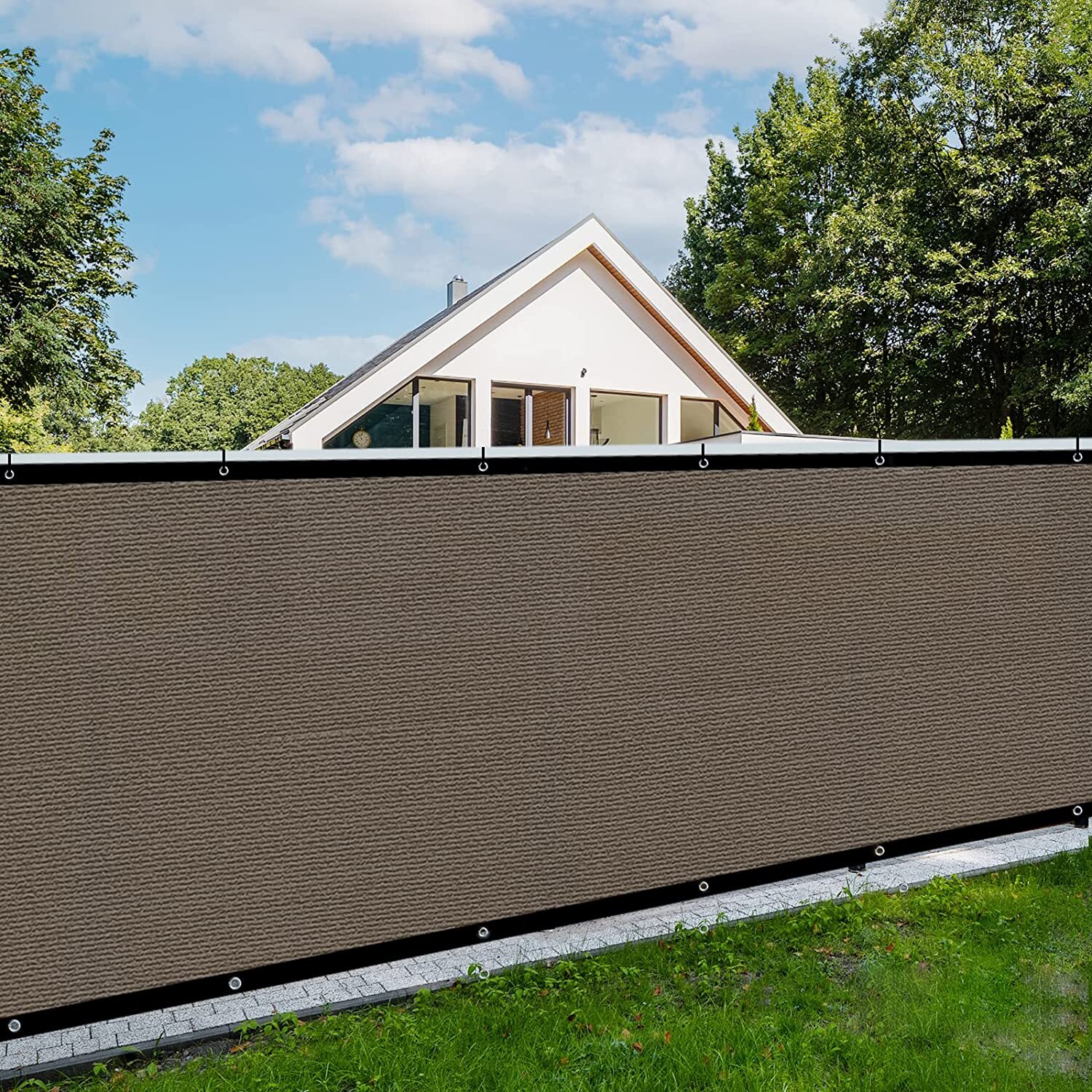 4ft 5ft 6ft 8ft Tall Outdoor Privacy Mesh Fence Screen Cover Zip Ties Included gallery