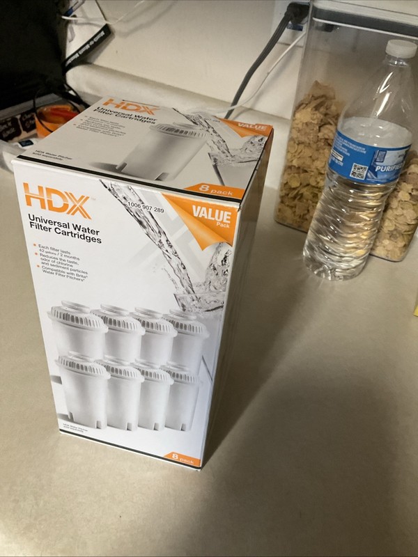 Compatible W/ Brita Pitchers 8-Pack Universal Water Filter Cartridges HDX F003 gallery