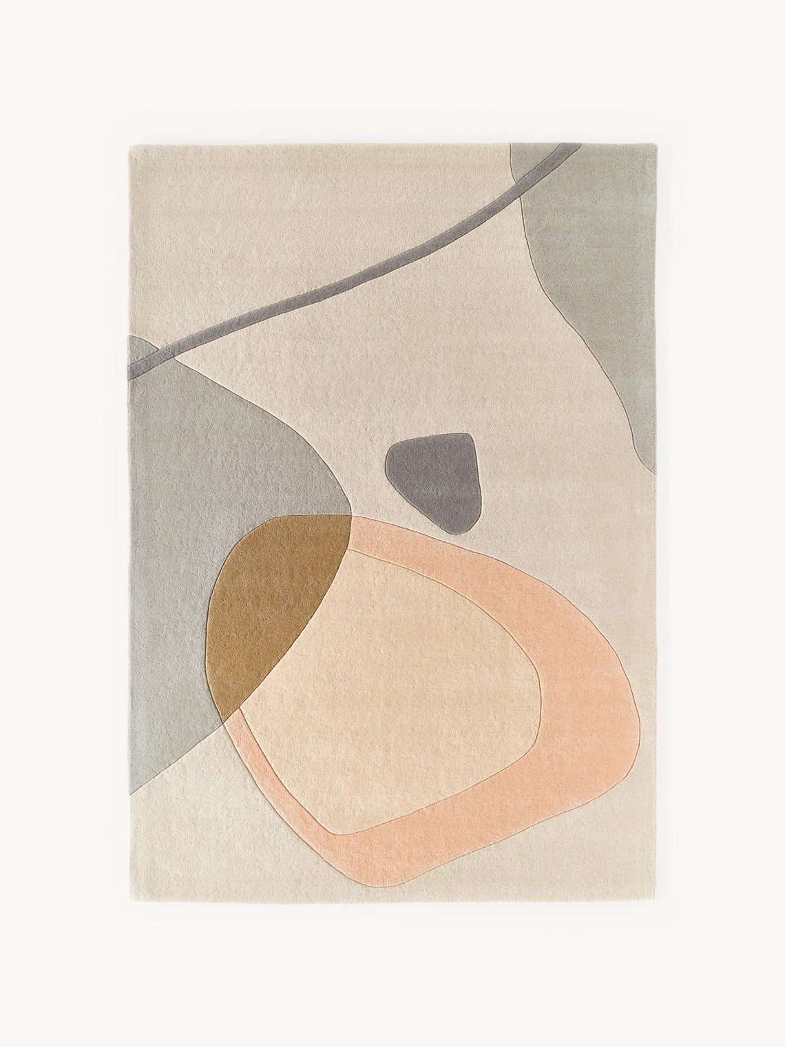 Luke Hand Tufted Wool Rug With Abstract Pattern Rugs For Bedroom Living Room Kid gallery