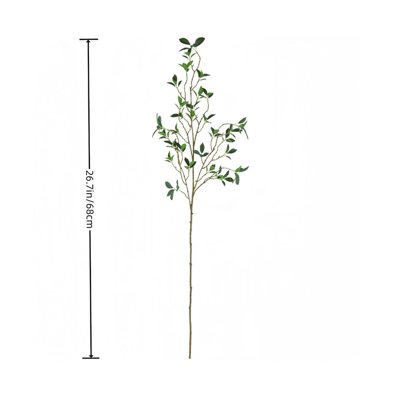 4Pcs Artificial Greens Branches for Vase, 27" Faux Twigs Tree Stems, Fake Pla... gallery