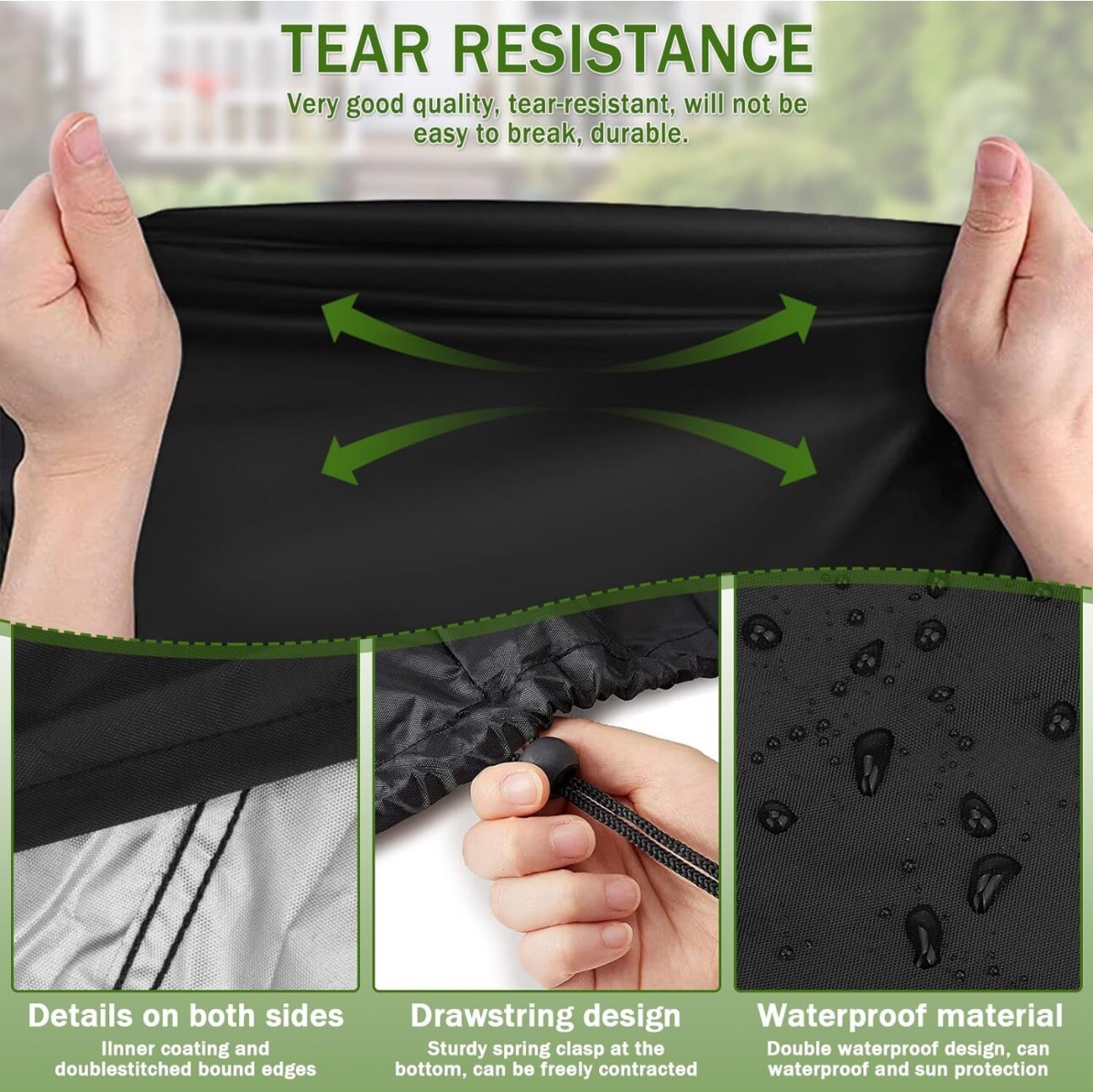 Lawn Mower Cover Outdoor Waterproof UV Protector Heavy Duty Universal Fit gallery