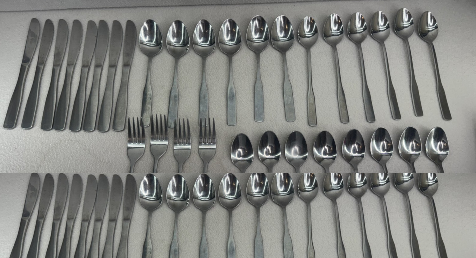 Reed & Barton Heritage Mint Flatware Set 32 Pc 18/0 Stainless Steel 4 Serving gallery
