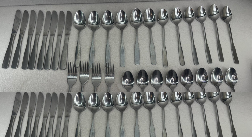 Reed & Barton Heritage Mint Flatware Set 32 Pc 18/0 Stainless Steel 4 Serving