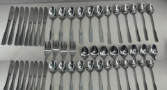 Reed & Barton Heritage Mint Flatware Set 32 Pc 18/0 Stainless Steel 4 Serving