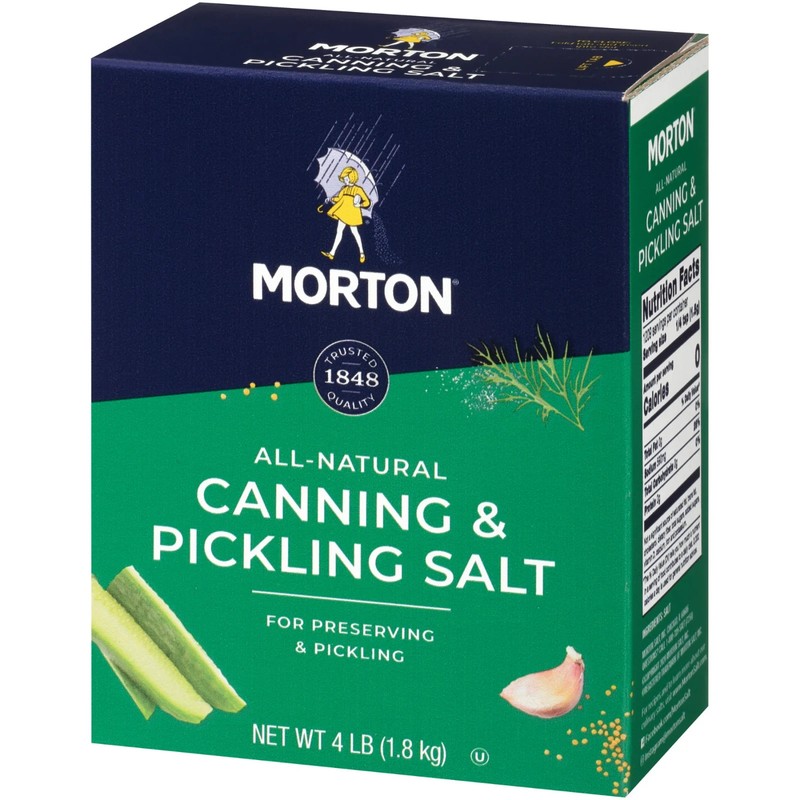 (4 pack) Morton® Canning & Pickling Salt, for Preserving and Pickling, 4 lb Box. gallery