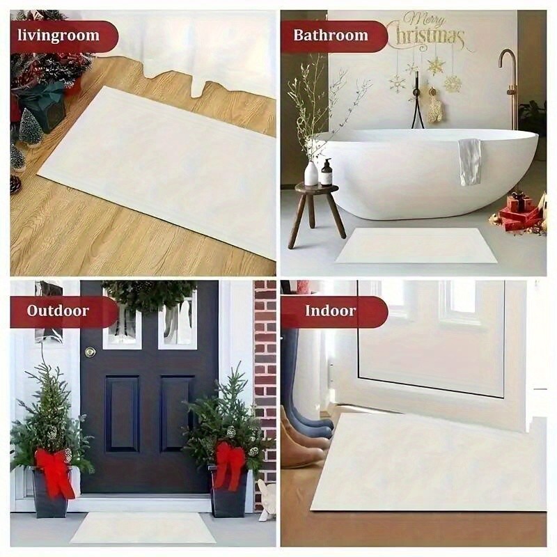 1pc Door Mat 3D Effect Durble 2D Flat Illusion Doormat - Waterfall Design √ gallery