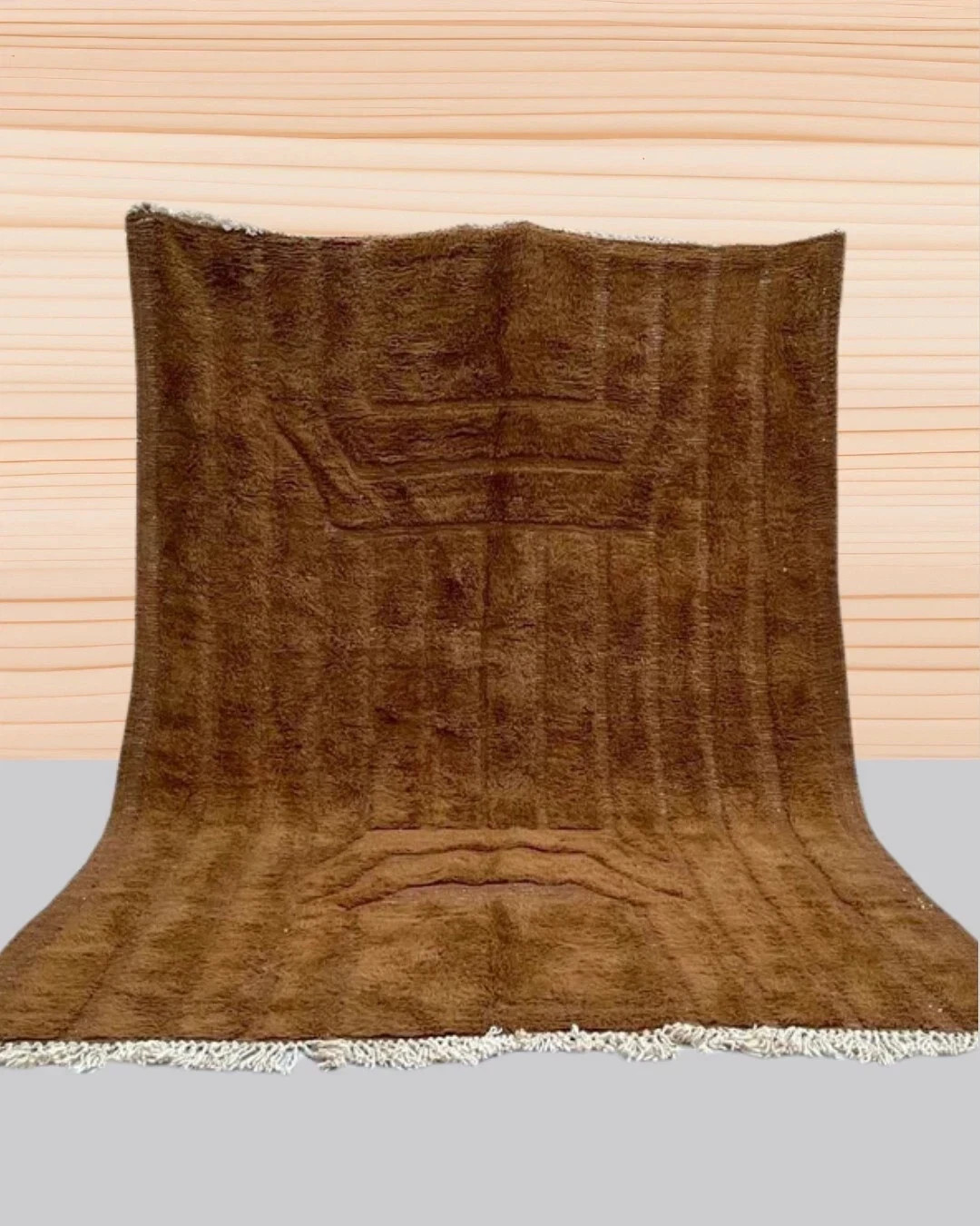Hand Knotted Moroccan Berber Beni Ourain Wool Rug Design Handmade Carpet Rug gallery
