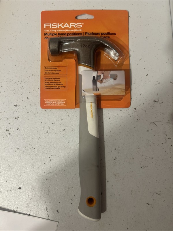 Fiskars 12 oz. Hammer with Multiple Hand Positions, Item #132400-1001 - NEW gallery