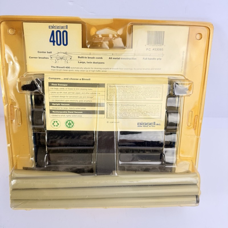 Bissell 400 Professional Grade Floor Sweeper Green Manual Carpet Vintage Box gallery