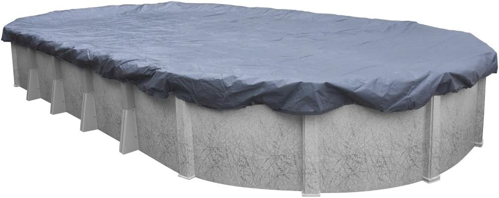 Robelle 18 x 33 ft Blue Winter Oval Pool Cover for Above Ground Pools, 3 ft gallery