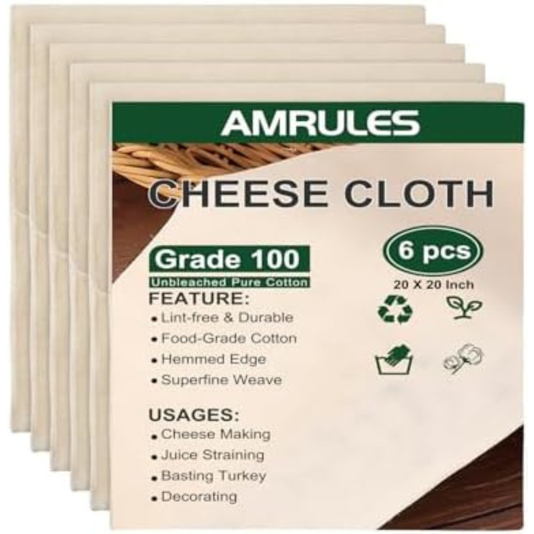 Cheese Cloths for Straining, 6PCS 20X20 Inch Grade 100 Cheese Cloth, Reusable Wa gallery