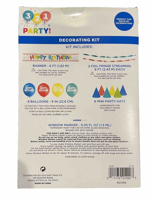 321 Party Decorating Kit Includes All You Need To Celebrate A Birthday, New gallery