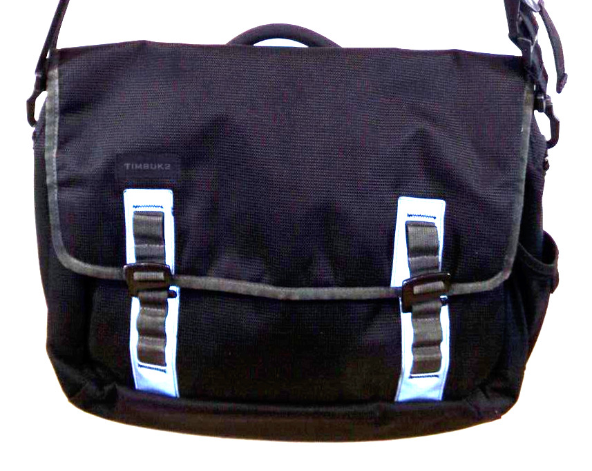 Timbuk2 Command Laptop Messenger Bag Black Multi Pockets Shoulder Strap 2