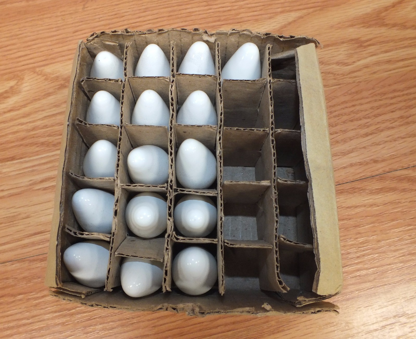 Unbranded / Generic (16) 120V White And Gold Rimmed Christmas Light bulbs Only gallery