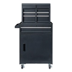 Tool Chest Tool Box Rolling Tool Storage Cabinet with 4 Drawers / Wheels Black