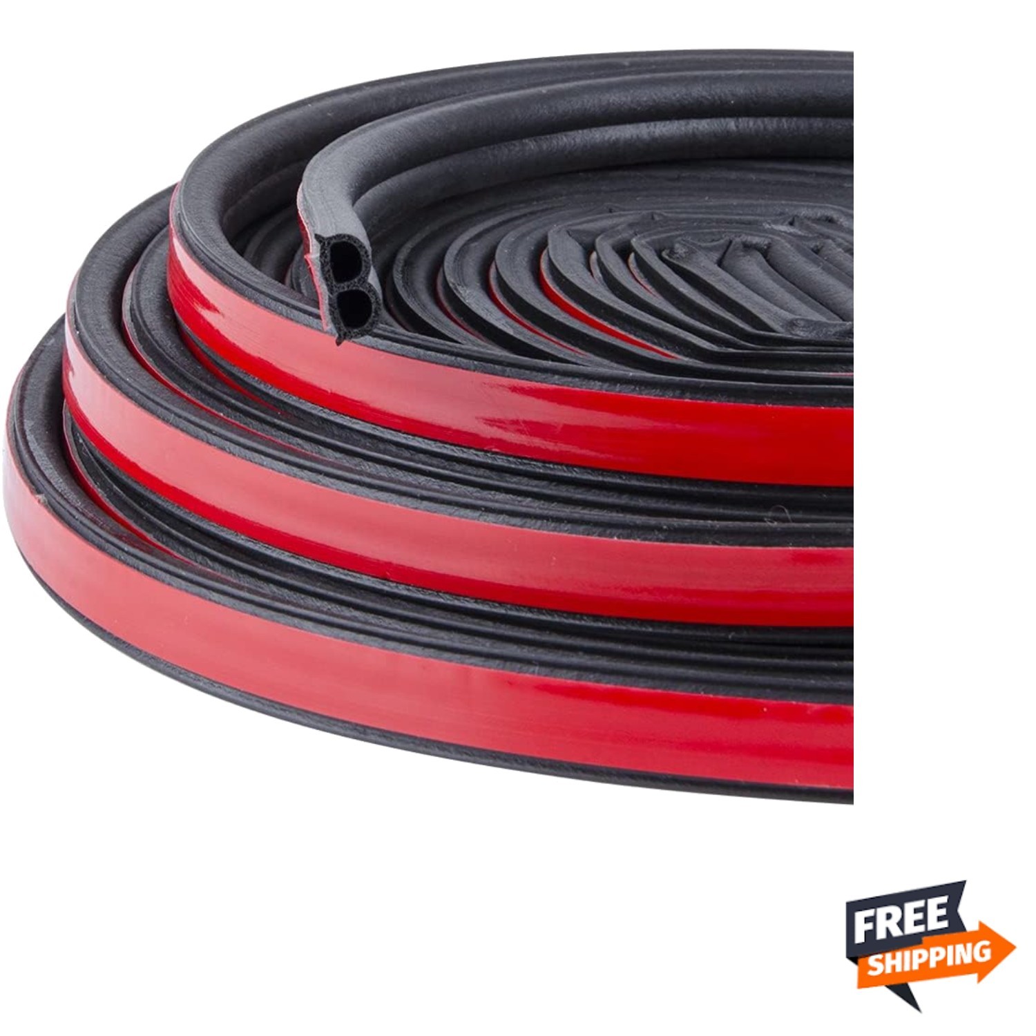 52.4Ft Universal Self Adhesive Weather Seal Strip for Auto, 51/100 x 1/5 Inch... gallery