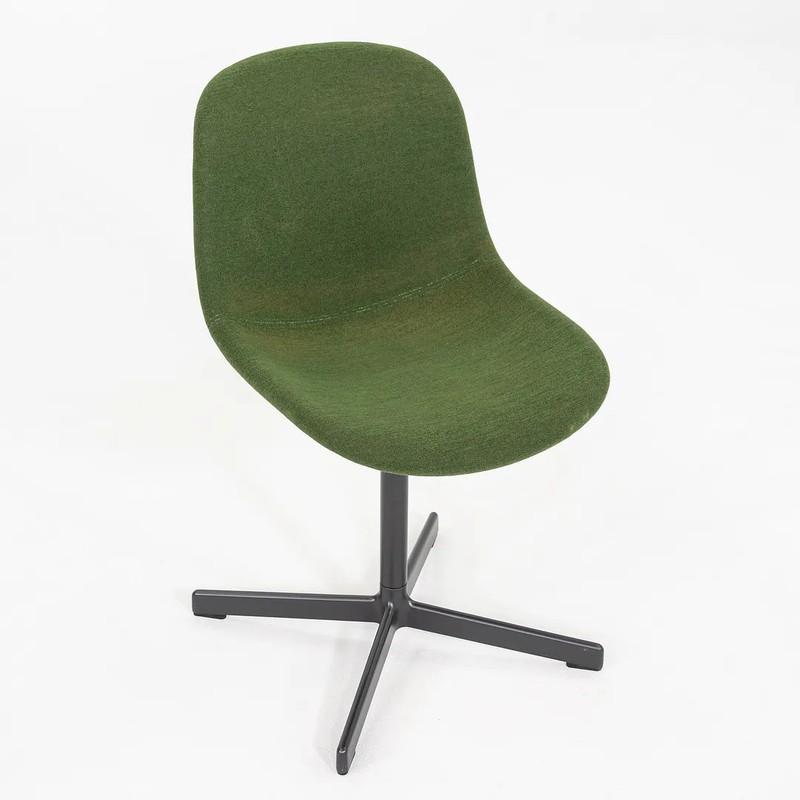 2020s Hay Neu 10 Dining Chairs with Forest Green Fabric 6x Available gallery