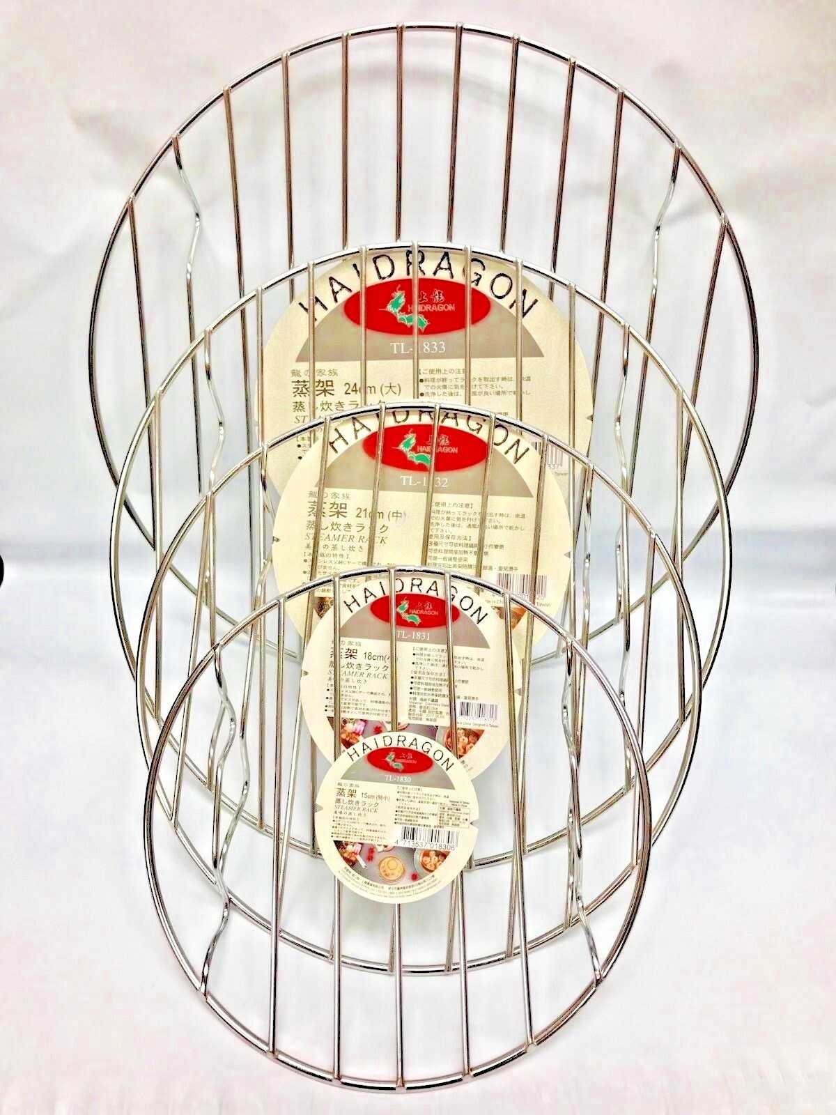 1 PC Stainless Steel Steamer Rack Cooker 15cm/ 18cm/ 21cm/ 24cm by Haidragon gallery