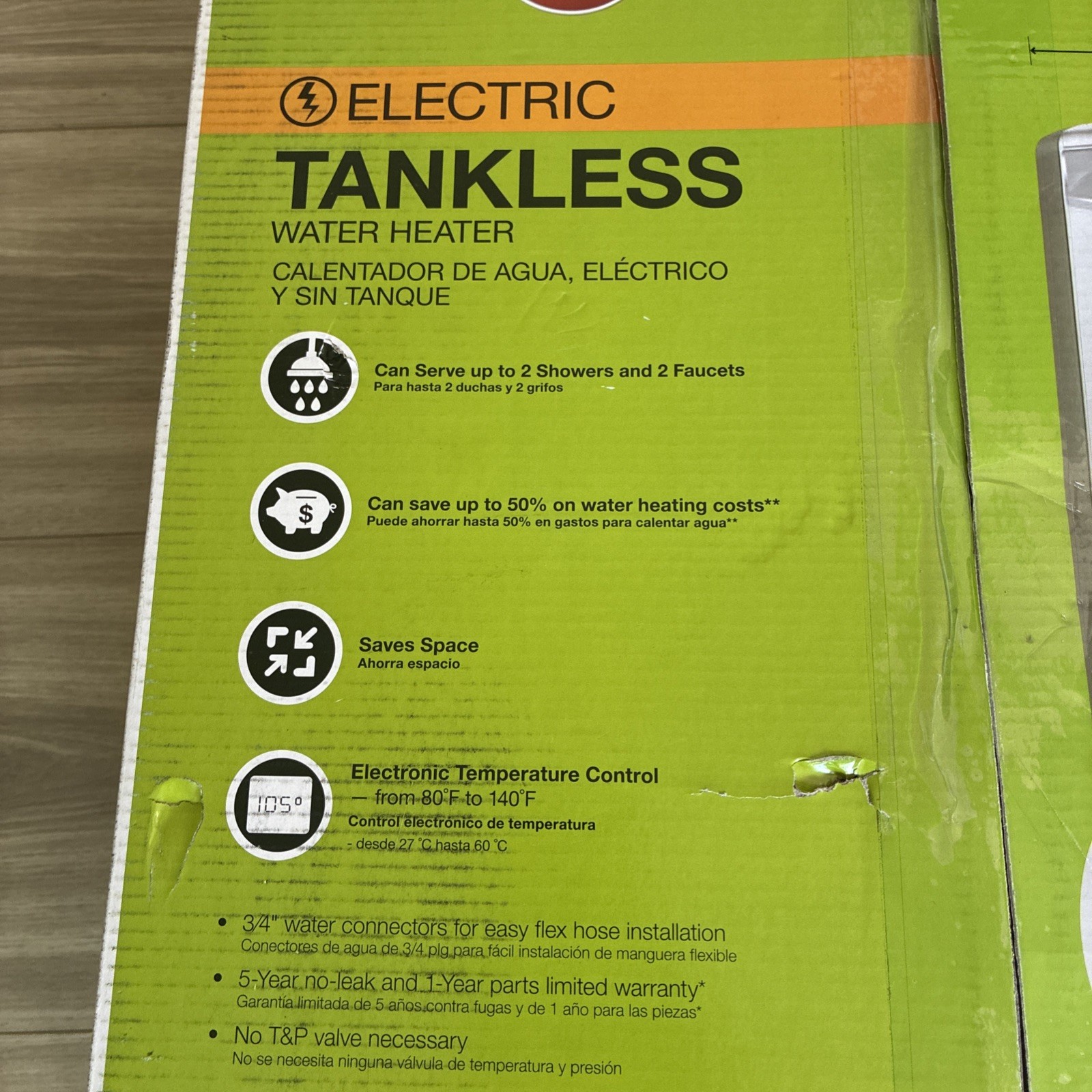 RHEEM RTEX-18 PROFFESIONAL Tankless Instant Electric Water Heater 240VAC, 18Kw gallery