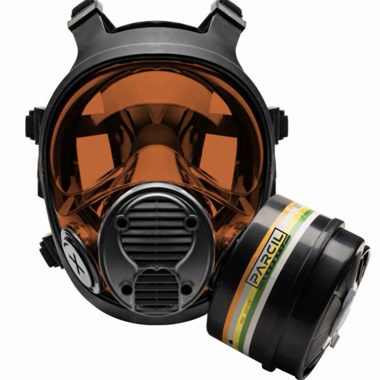 PS NB-100 Amber Lens Gas Mask Full Face Respirator with 40mm NB1 Defense Filter gallery