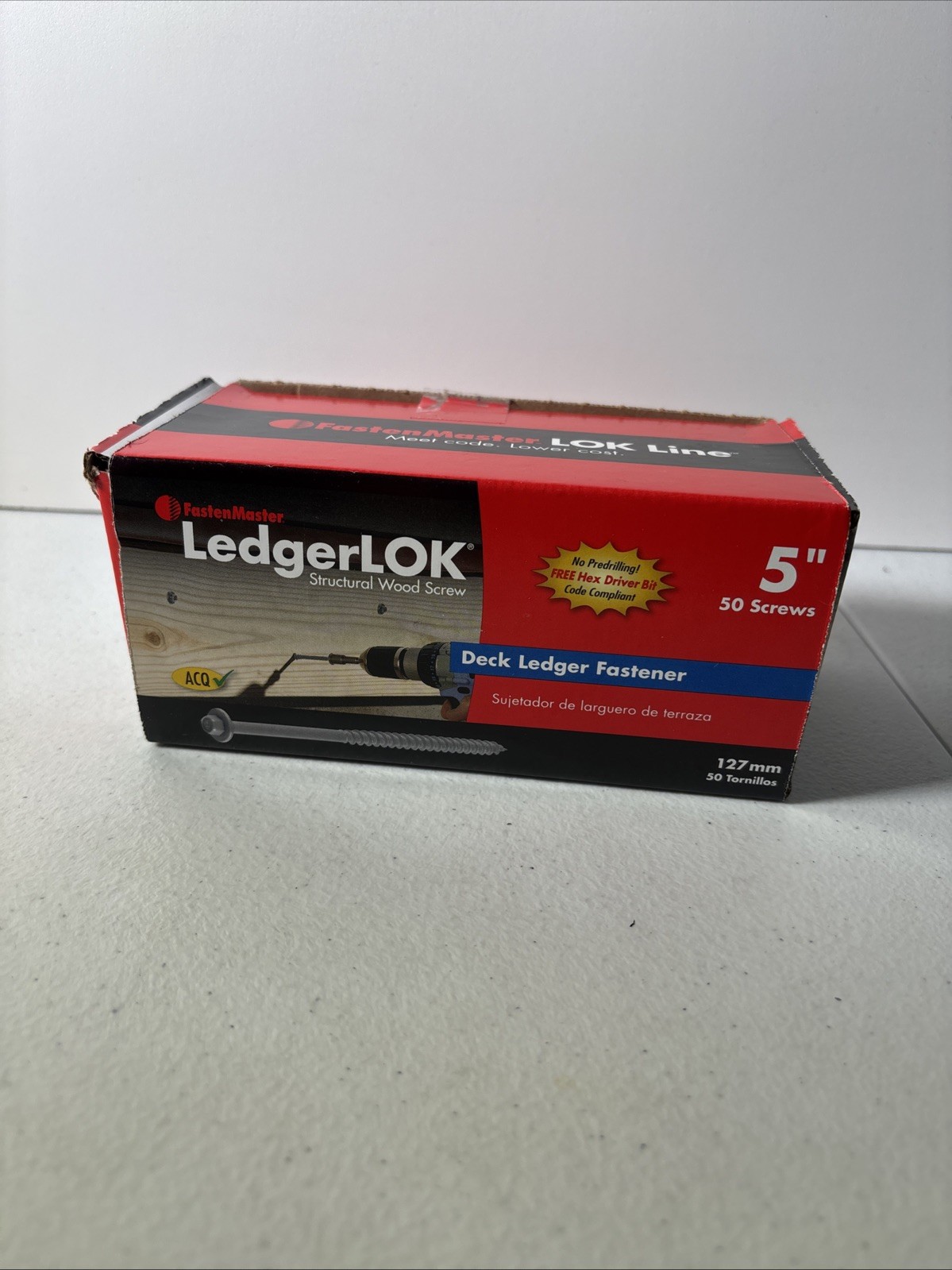 FastenMaster FMLL005-50 LedgerLOK Ledger Board Fastener, 5 Inches, 50-Count gallery