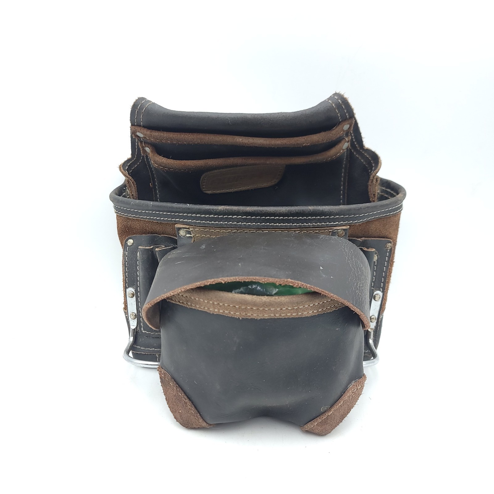 AWP Leather Fastener & Tool Pouch Bag - Brown/Black Leather gallery