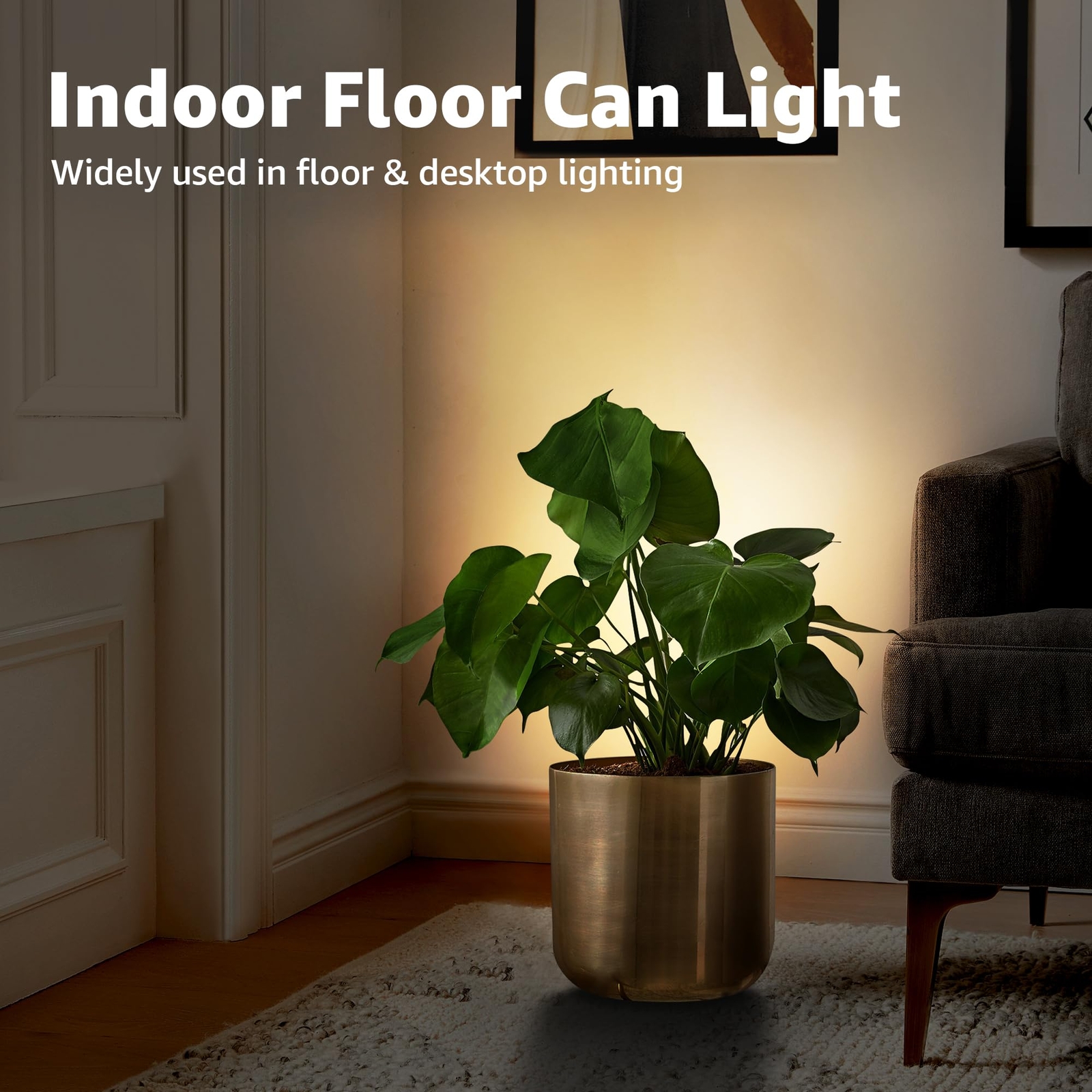 2 Pack Uplighting Indoor Floor Can Light Accent Lights For Indoor Use Up Lights gallery