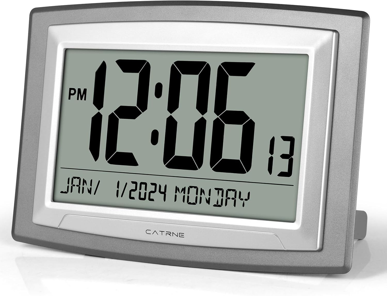 Auto Set Digital Wall Clock Battery Operated,12.5 Inch Large Display Digital Ala gallery
