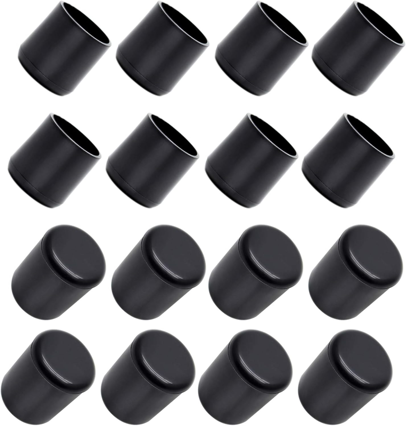 32Pcs 3/4 Anti-Slip Table Chair Leg Tips PVC Rubber Caps Floor Protectors - Blac gallery