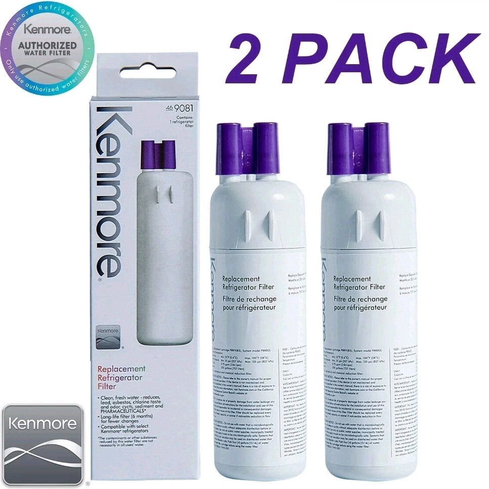 2 Pack Kenmore 9081 469081 46-9930 Replacement Refrigerator Ice Water Filter gallery
