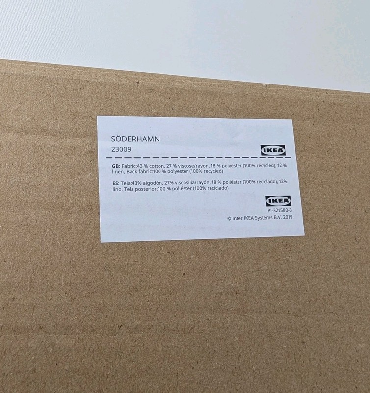 Ikea SODERHAMN Cover for Chaise Gransel Natural 705.190.65 New gallery