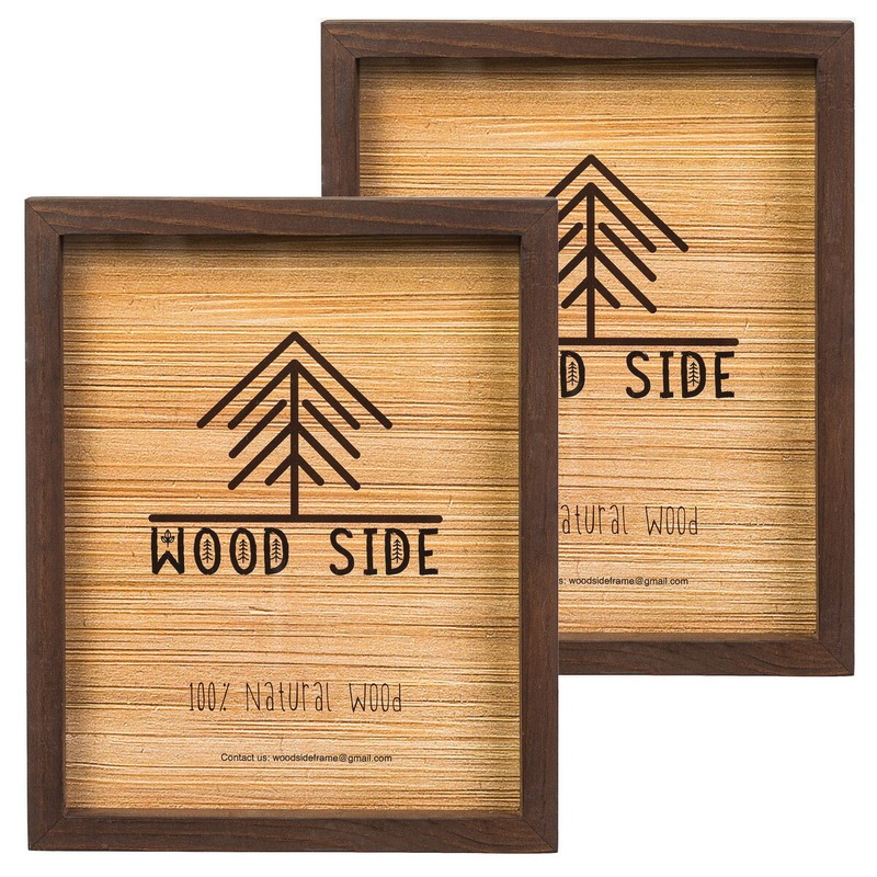 Rustic Colorful Wooden Picture Frames - Natural Solid Wood with Thick Borders gallery