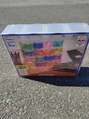 REALLY USEFUL BOXES 16 RAINBOW BOX SET W ORGANIZER CASE .BRAND NEW SEALED