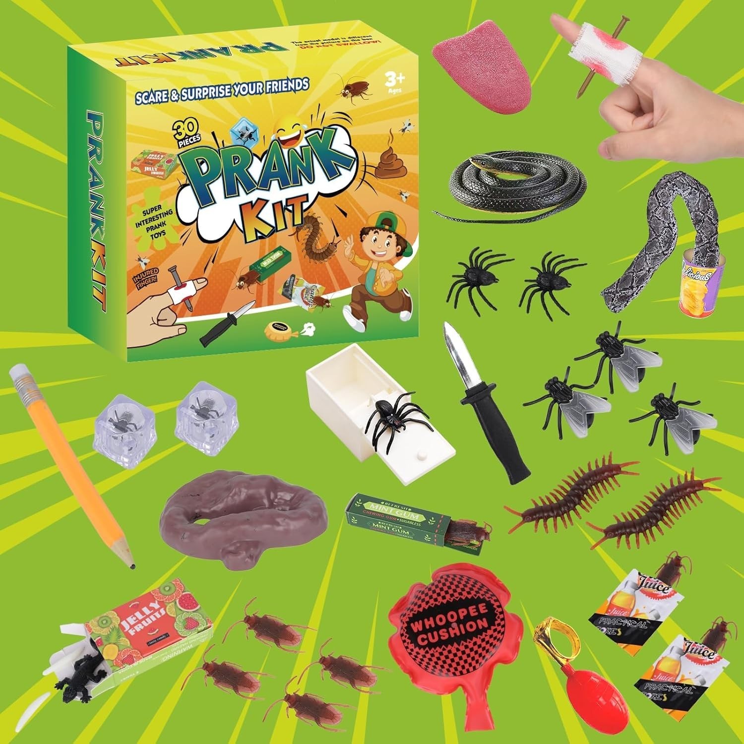 ALLROAD Prank Kit Pranks for Kids | Joke Box-Ultimate Gift Set 30 Ultimate Pract gallery