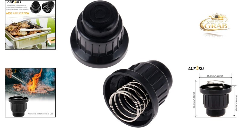 2-Pack AA Battery Push Button Igniter Caps for Gas Grill Spark Generator gallery