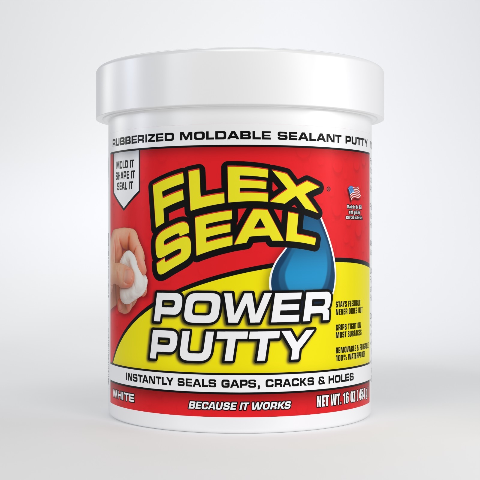 Flex Seal Power Putty Rubberized Moldable Sealant Waterproof Leak Repair gallery