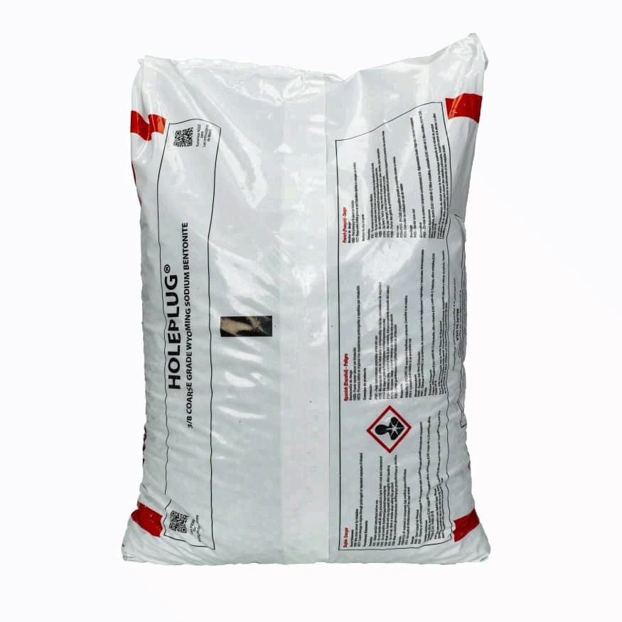🔥 FREE SHIP Bentonite Hole Plug 50 lb Bag Sodium Bentonite Chips Pond Sealant gallery